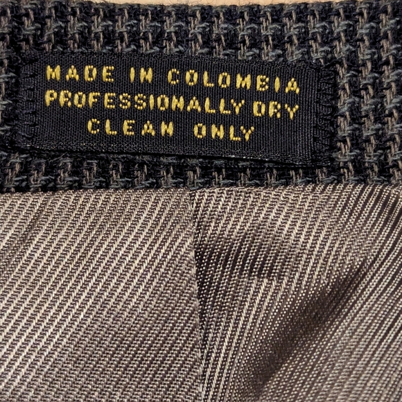 Vintage Oscar De La Renta Blazer Black & Grey Size 48R - Picture 5 of 5